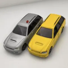 トミカ スバル レガシィ 2台セット シルバー イエロー 覆面パトロールカー