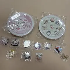 ちいかわ くら寿司　お寿司皿 2種類セット　マグネット　缶バッチ　キーホルダー