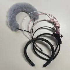 ヘアアクセサリー　カチューシャ　まとめ売り　7個セット