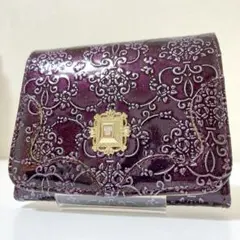 極美品✨アナスイ ルーミー 折り財布 パープル ミニウォレット y2k