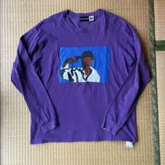COTTON PAN 北野武 バトルロワイヤル 長袖カットソー パープル Mのサムネイル