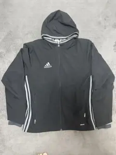 adidas アディダス　フード付きウィンドブレーカー ブラック