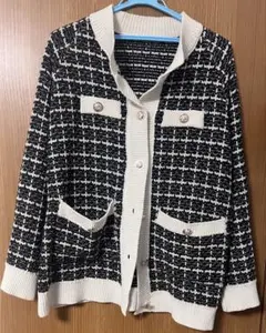 ツイード カーディガン