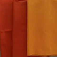 【未使用】オックス生地 オレンジ系