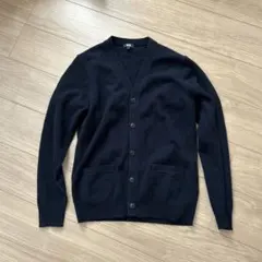 UNIQLO カーディガン　ラムVネックカーディガン　ブラック