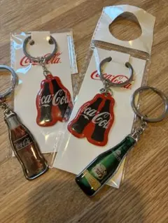 コカ・コーラ カナダドライ キーホルダー 4点セット