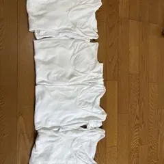 メンズ 半袖インナーシャツ ホワイト 4枚セット