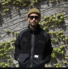 WAX ボアジャケット ブラック フリース