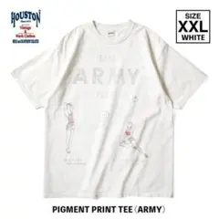 新品＊人気 22423 HOUSTON ピグメントプリント TEE 白 XXL