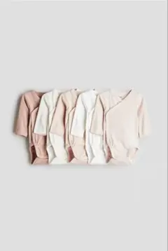 H&M コットンボディスーツ(長袖)5枚セット サイズ75