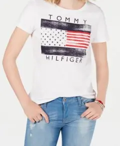 新品！トミーヒルフィガー/フラグロゴグラフィックが可愛い！半袖Tシャツ　XS