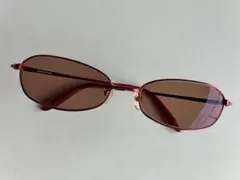 【NICE CLAUP】NC3019 サングラスレッド　 オーバルY2Kレッドのサムネイル
