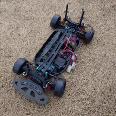 タミヤTT02 塗装済みボディ、メカ付き(受信機なし) - メルカリ