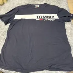 TOMMY JEANS ネイビー 半袖Tシャツ Lのサムネイル