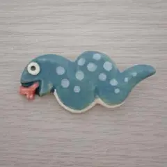 ながせ陶房 陶ブローチ ガチャガチャ ヘビ