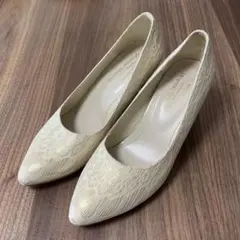 【美品】ORiental TRaffic ゴールドヒール 結婚式 23.5cm