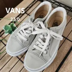 VANS ヴァンズ スニーカー 23cm ライトグレー ローカット P3