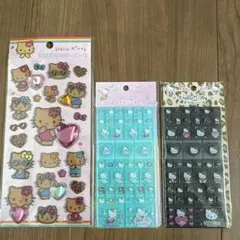 ハローキティ キラキララインストーンシール 3枚セット