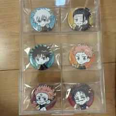 呪術廻戦 五条悟 伏黒恵 虎杖悠仁 夏油傑 宿儺 脹相 缶バッジ 6個セット