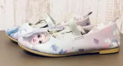 H&M エルサ　ラベンダー×水色　15.5cm アナと雪の女王　スリッポン