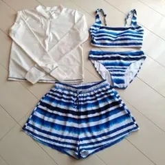 ★水着★4点セット★ラッシュガード・ショートパンツ付き★