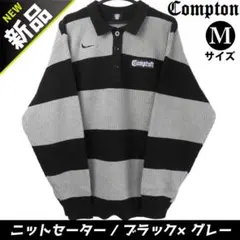 COMPTON ギャングスタ【M】ニットセーター チカーノ ウエストコースト 灰