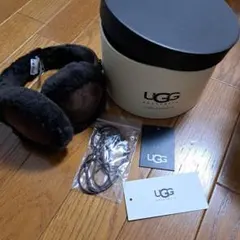 UGG ブラウンファー イヤーマフ　イヤホン　オーディオ機能　茶