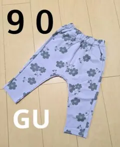 GU サマナルパンツ 花柄 サイズ90cm