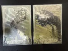 【2枚セット】MTG FOIL ワーム 3/3 接死＆絆魂ニールセン トークン