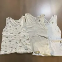 ベビー　肌着　3枚セット　ノースリーブ　90