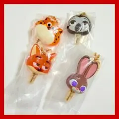 ズートピア　アイスキャンディチャーム　ガチャガチャ　ニック　ジュディ含む4点