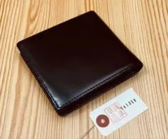 新品 イタリアンレザー メンズ 財布 二つ折り財布 牛革 ヌメ革 浅草革具