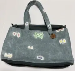 美品 ハンドメイド ミナペルホネン sky flower ショルダーバッグ