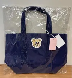 【新品】フェイラー オールドテディワッペントートバッグ ネイビー 小サイズ