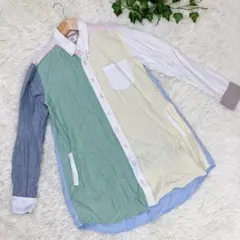 ◯【gen】 S マルチカラーボタンダウンシャツ　クレイジーパターンのサムネイル