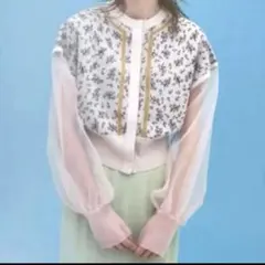 FUR FUR 異素材カーディガン