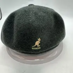 KANGOL ウール ベレー帽 ダークグリーン