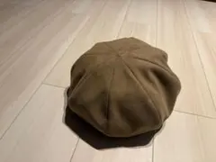 カシラ　CA4LA ベレー帽　ベージュ　コットン　ポリエステル　スエード調