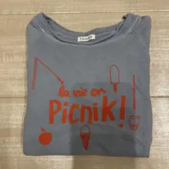 picnik 水色　トレーナー　3Y