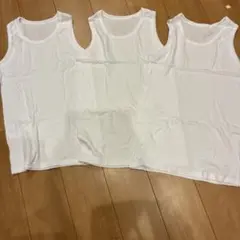 ホワイトタンクトップ 3枚セット サイズ170①
