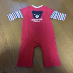 MIKI HOUSE 赤いロンパース 70