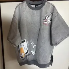 ZARA グレー グラフィックTシャツ Mサイズ