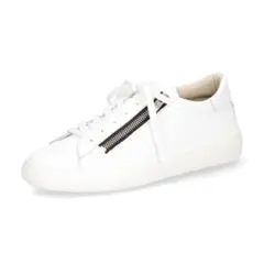 3 銀座ヨシノヤ レザー ジップ シューズ スニーカー 24cm