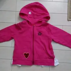 ベビドのピンクパーカー110センチ