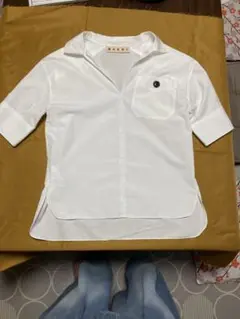 MALNI マルニ　半袖シャツ　白のサムネイル