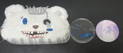 ハミクマ ソウル ペンケース ポーチ 缶バッジ セット USJ