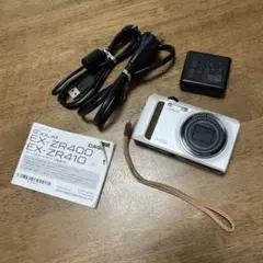 美品 CASIO EXILIM EX-ZR400 動作確認済み バッテリー付き - メルカリ