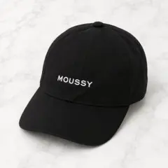 MOUSSY ロゴキャップ ブラック 黒 レディースのサムネイル