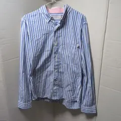 HEAD PORTER PLUS ストライプ長袖BDシャツ Lサイズのサムネイル