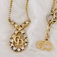 Christian Dior クリスチャンディオール CDロゴ ネックレス